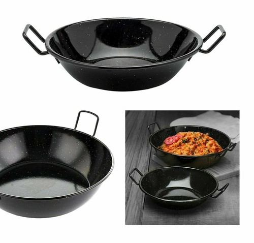 28cm original enamel karai wok - enamel,