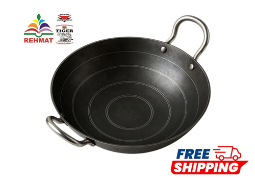 Heavy duty iron karahi - karahi, kadai