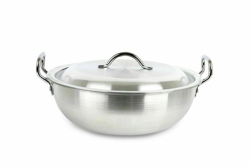 Aluminium wok stir fry karahi - aluminium,