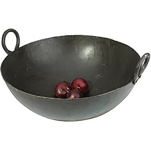 Natural iron wok karahi kadai - iron,