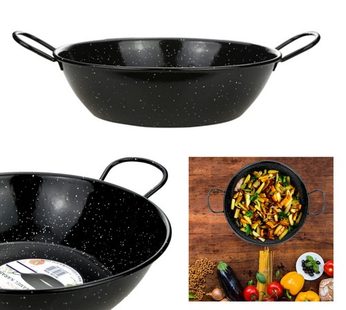 Enamel karai wok heavy duty - heavy,