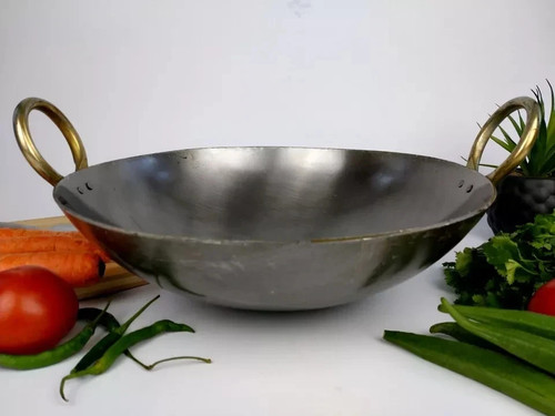Iron karahi kadai wok tawa - iron,