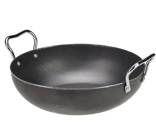 Indian iron kadai deep - kadai, frying