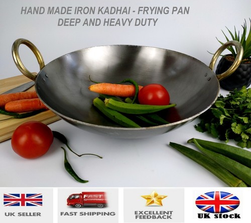 Iron frying pan - wok, kadai