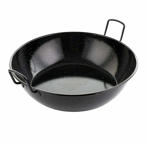 Original enamel karai wok - enamel,