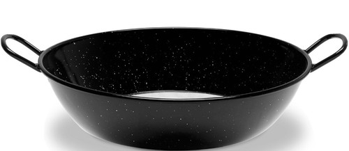 Enamel karai wok heavy duty - enamel,