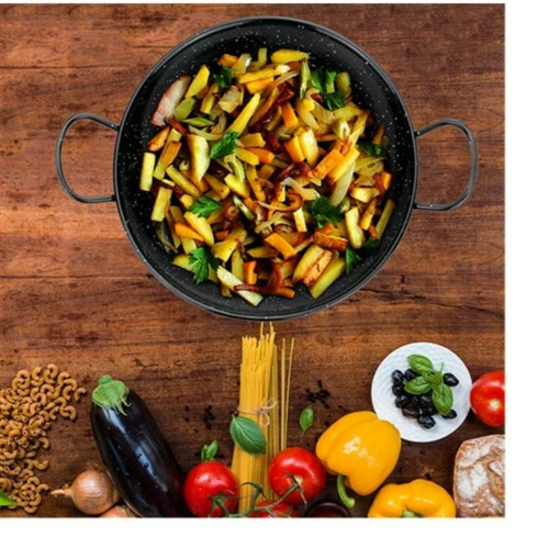 34cm black enamel - 34cm,