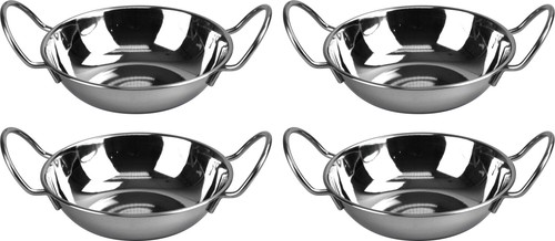 Stainless steel karahi balti - stainless,
